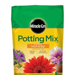 Miracle-Gro Premium Potting Mix 8qt: Ideal for House Plants & Flowers, Lawn & Garden Enrichment