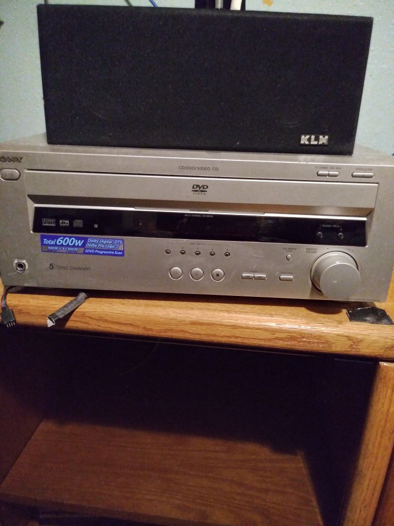 Sony Receiver, Speakers, subwoofer