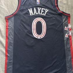 Tyrese Maxey Philadelphia 76ers NBA Nike jersey 