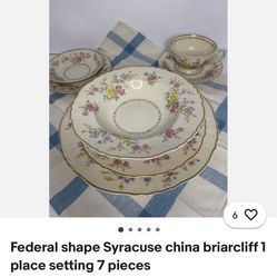 China set syracuse 86 pieces