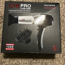 Chi Pro Low EMF Blow dryer Brand New