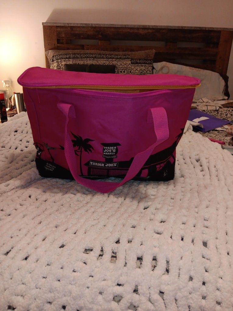 Pink and Black Tote bag/Cooler