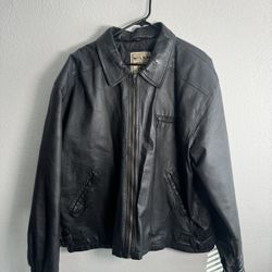 Wilda Vtg Men's Leather Jacket USA Biker Black Size XXL Vintage