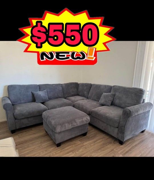 NEW SECTIONAL SOFAS WITH OTTOMAN
