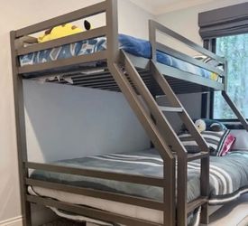 Restoration Hardware twin over full bunk bed