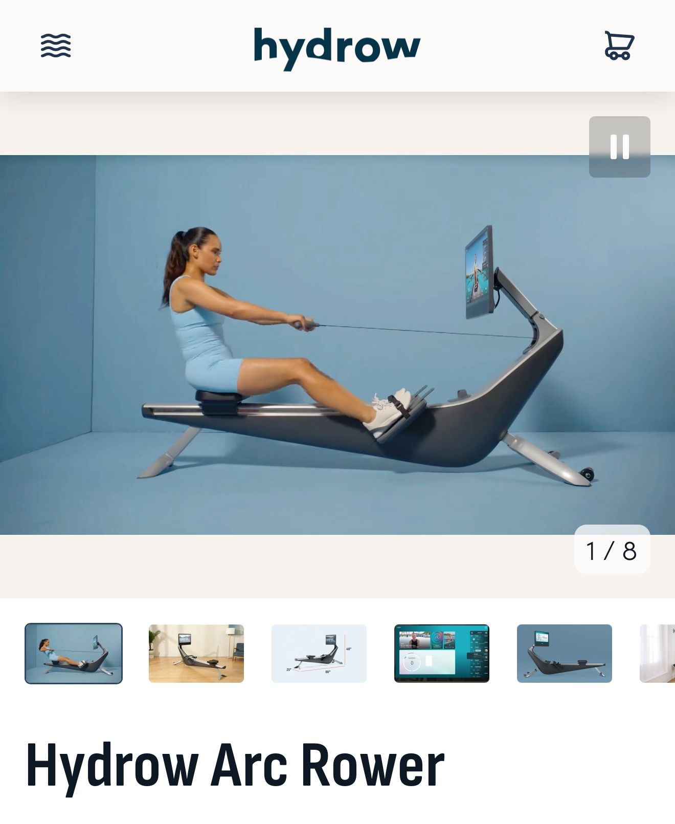 Hydro Arc Rower