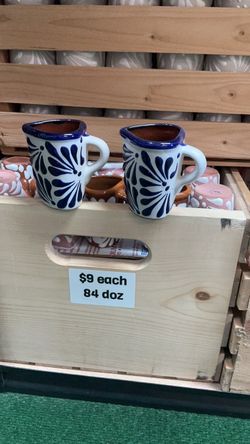 talavera shot glass $9 each $84 doz/
