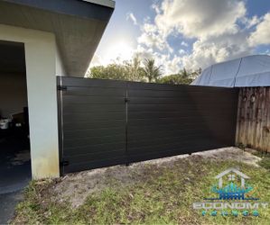 Horizontal Metal Fence and Gates