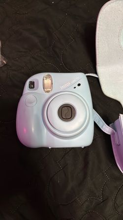 Instax mini 7+ baby blue camera