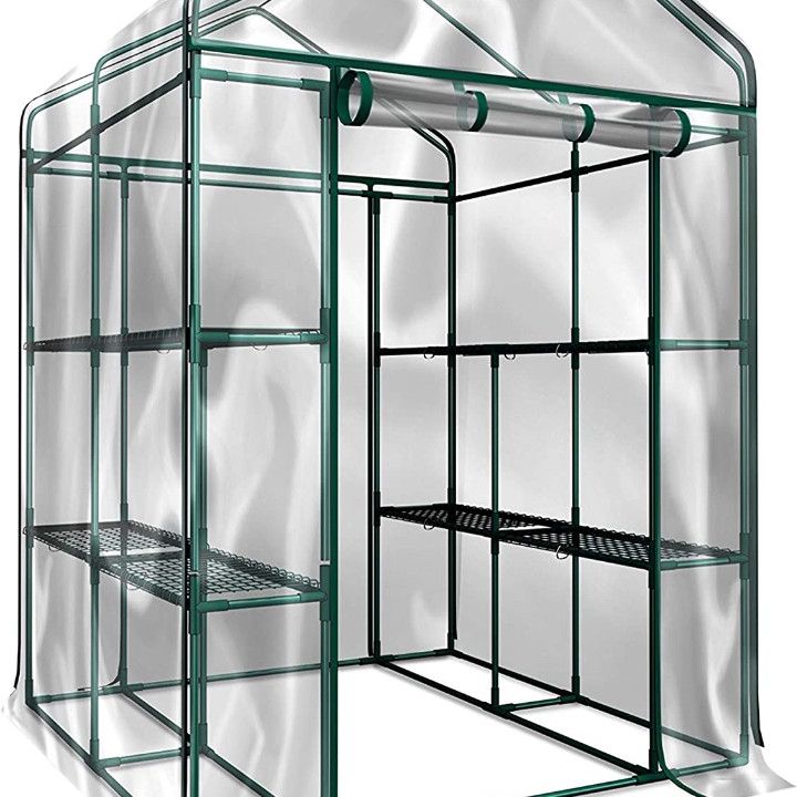 Home-Complete HC-4202 Walk-In Greenhouse- Indoor Outdoor with Sturdy  Shelves-Grow Plants, Seedlings, Herbs, or Flowers In Any Season-Gardening  Rack for Sale in Jurupa Valley, CA OfferUp