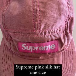 Supreme Pink Silk Hat