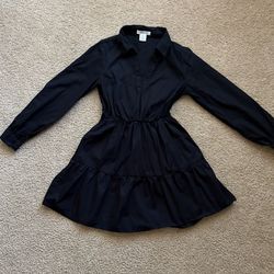 Long-Sleeve Tiered Dress