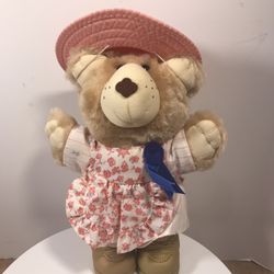 Set of Vintage 1986 “Furskin Bears” in Plastic Bags from Wendy’s , Boy & Girl