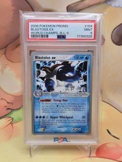 Very Rare 2006 World Championship Promo Blastoise PSA 9