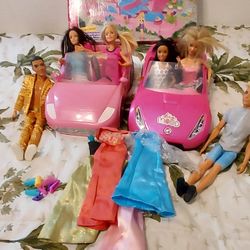 BARBIE/KEN  WITH CARS & MEGA BLOCKS Starting At $17