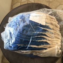 Latex Coated Gloves - bag like 15 pairs ( large size )