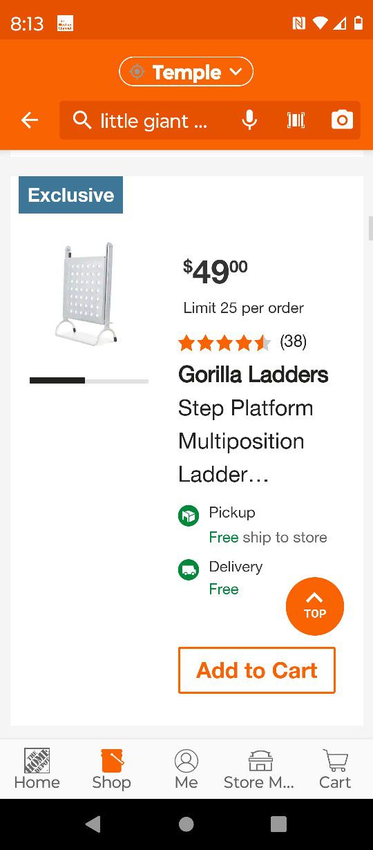 Gorilla Ladder Platforms Set Of Two