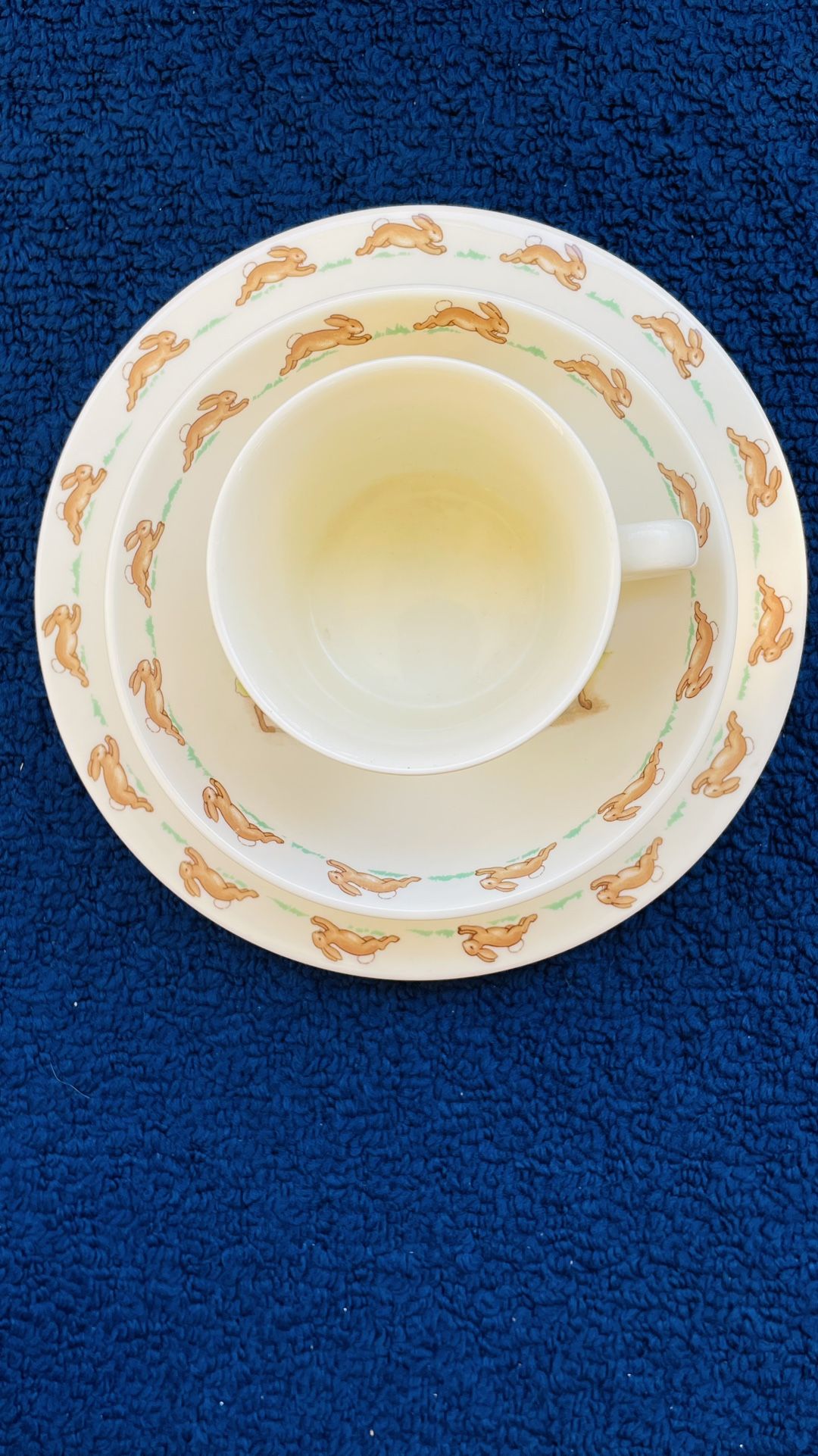 Royal Doulton Bunnykins Children’s Set 3 Piece Bowl, Cup, And Plate