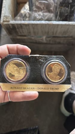 Ronald Reagan & Donald Trump coins