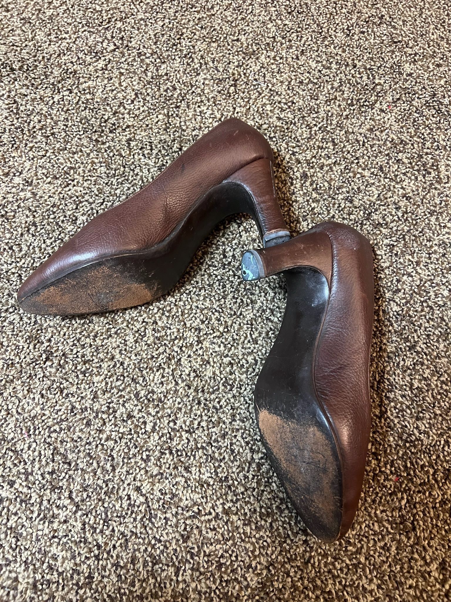 Leather Heels Size 6