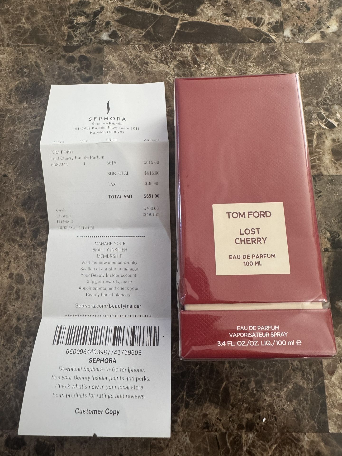 π Brand New Tom Ford Lost Cherry Eau de Parfum 100ml (Sealed + Receipt) π
