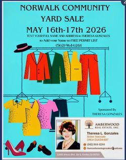 Yard Sale May 16th - 17th 2026 🌻
