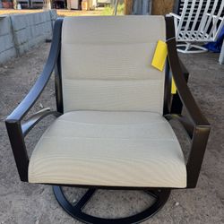 Brown Jordan Padded Sling Swivel Chair