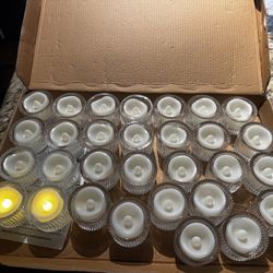 Glass Votive Candle Holders Set for Table Centerpiece,