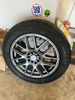 1 wheel-rim/tire brand new 17” Vision Hellion with Barum Bravuris 3HM tire