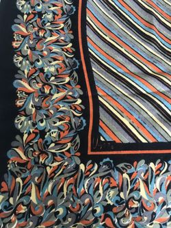 Vintage Scarf from the 70’s Designer Vera Neumann -Perfect Condition - 50 1/4” L x 48”W Fabulous!!