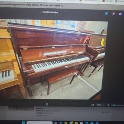 Schaeffer Cherry Finish 46" Studio Piano