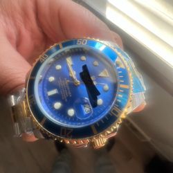 Blue Face Mens Watch 