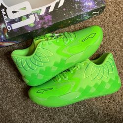 Puma Lamelo Ball MB 1.0 Green Gecko Size 11