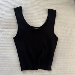 Black Crop top 