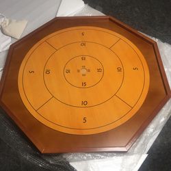 Tabletop Crokinole Wooden Board Game 30” Checkers