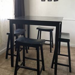 Tall Table & 4 Stools