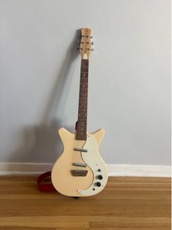 Dan Electro 59 Cream + Hardshell Case + Vox Practice Amp a