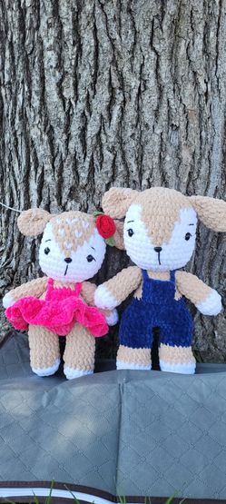 Crochet Deer  Plush Boy Or Girl
