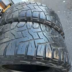 only 2 used tires Lt37x13.50r20 Toyo RT Open Country $199.00