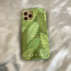 iPhone 12 Pro Max Case Green Leaf