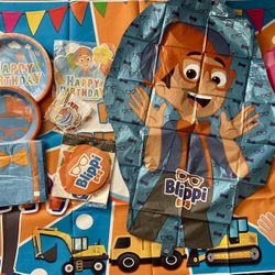 Blippi Birthday Party Decoration Supplies. 