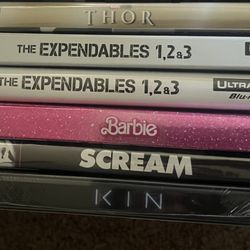4k Uhd Movies Barbie, Scream, Thor, Kin Steelbook