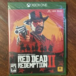 Unopened red dead redemption two for Xbox one