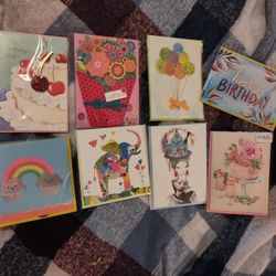 Bundle of 8 Papyrus Birthday Cards