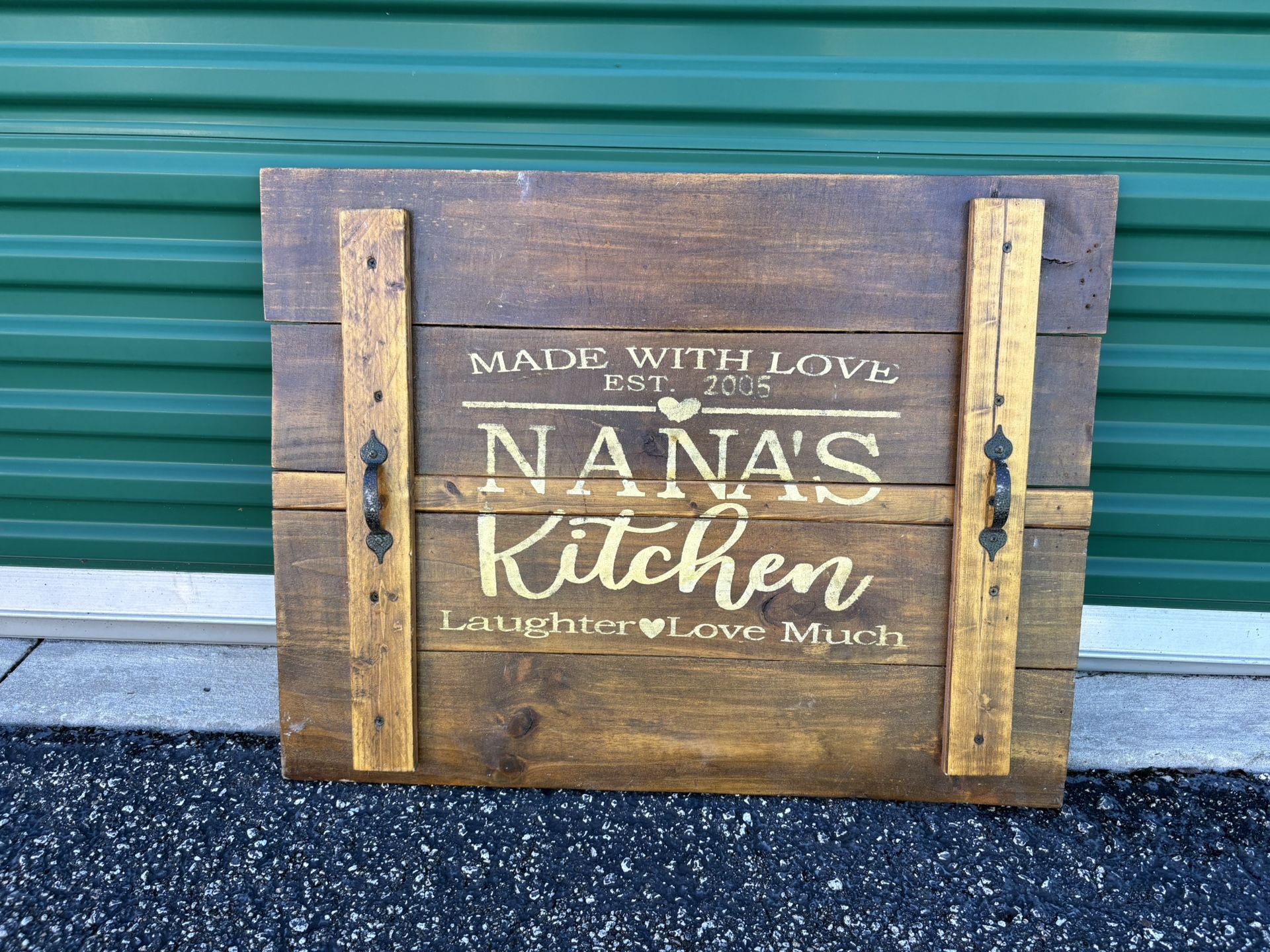 $20 for (1) Large Wooden Home Decorative Accent Piece-31W x 25H