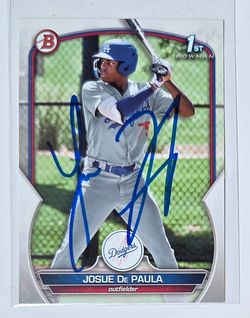 Josue De Paula Autographed Bowman 1st! LA Dodgers