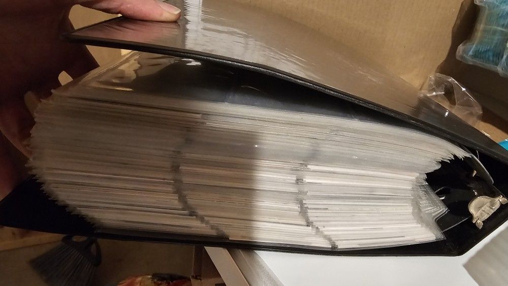 Binders Of Hockey Cards