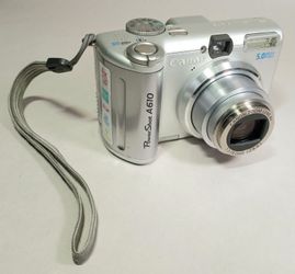 Canon PowerShot A610 Compact Camera 5.0MP 4x Optical Zoom — TESTED WORKS Nice