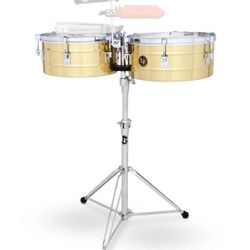 Tito Puente 14”/15” Brass Timbale Set – Like New