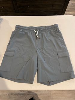 Gray Cargo Shorts Size 14